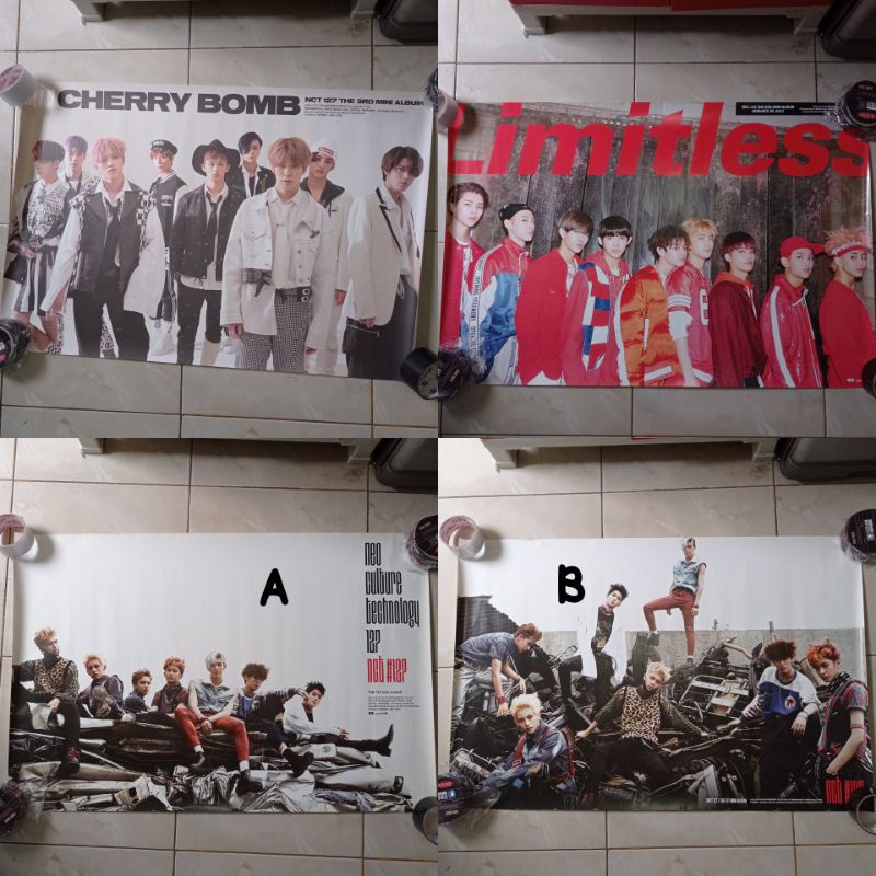 NCT 127 OFFICIAL ROLLED POSTER - FIRE TRUCK CHERRY BOMB LIMITLESS