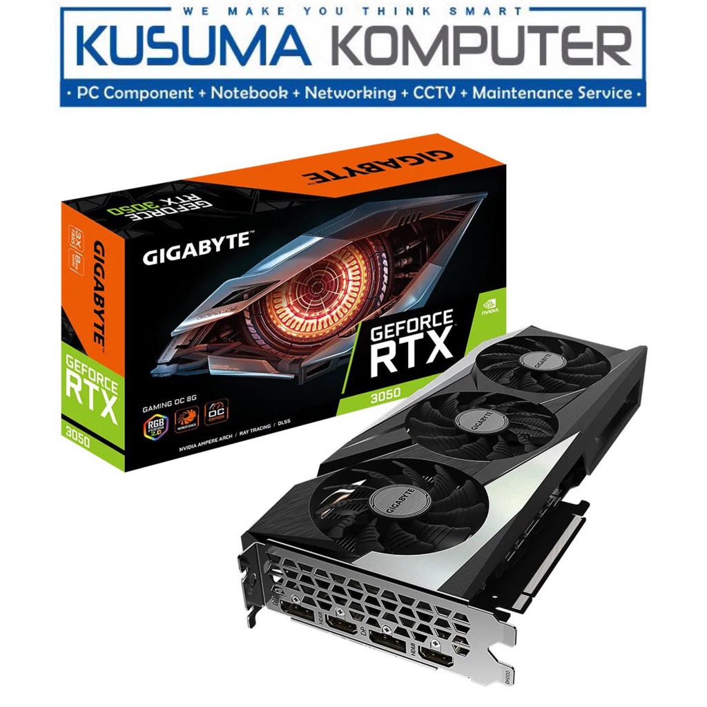 Gigabyte GeForce RTX 3050 GAMING OC 8GB GDDR6 GV-N3050GAMING OC-8GD