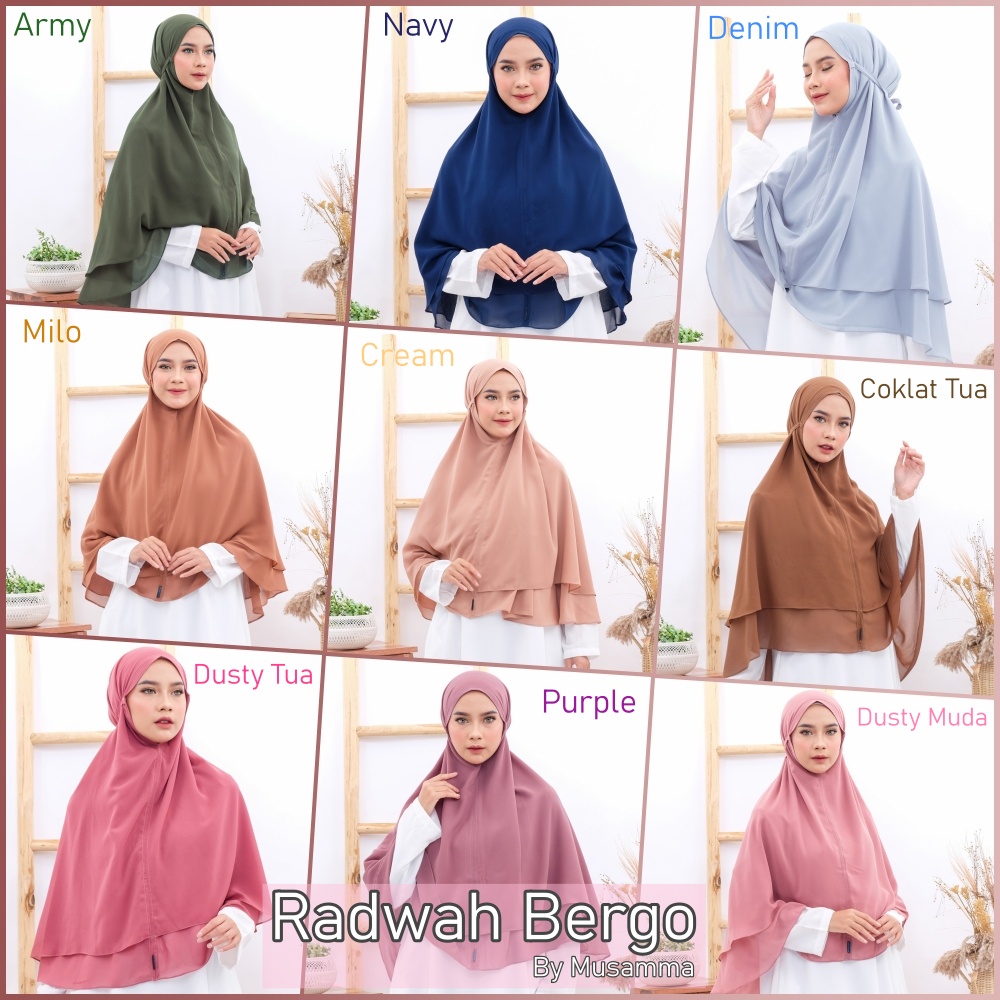 Hijab Musamma Radwah Bergo By Musamma Original
