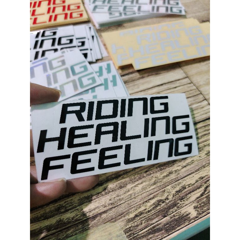 STICKER RIDING HEALING FEELING CUTTING