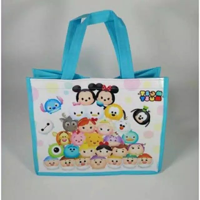 

GOODIE BAG TAS ULANG TAHUN ANAK UNTUK BINGKISAN SNACK MURAH BISA CUSTOM NAMA UK P28 X L18 X T24 TEBAL 75 GSM