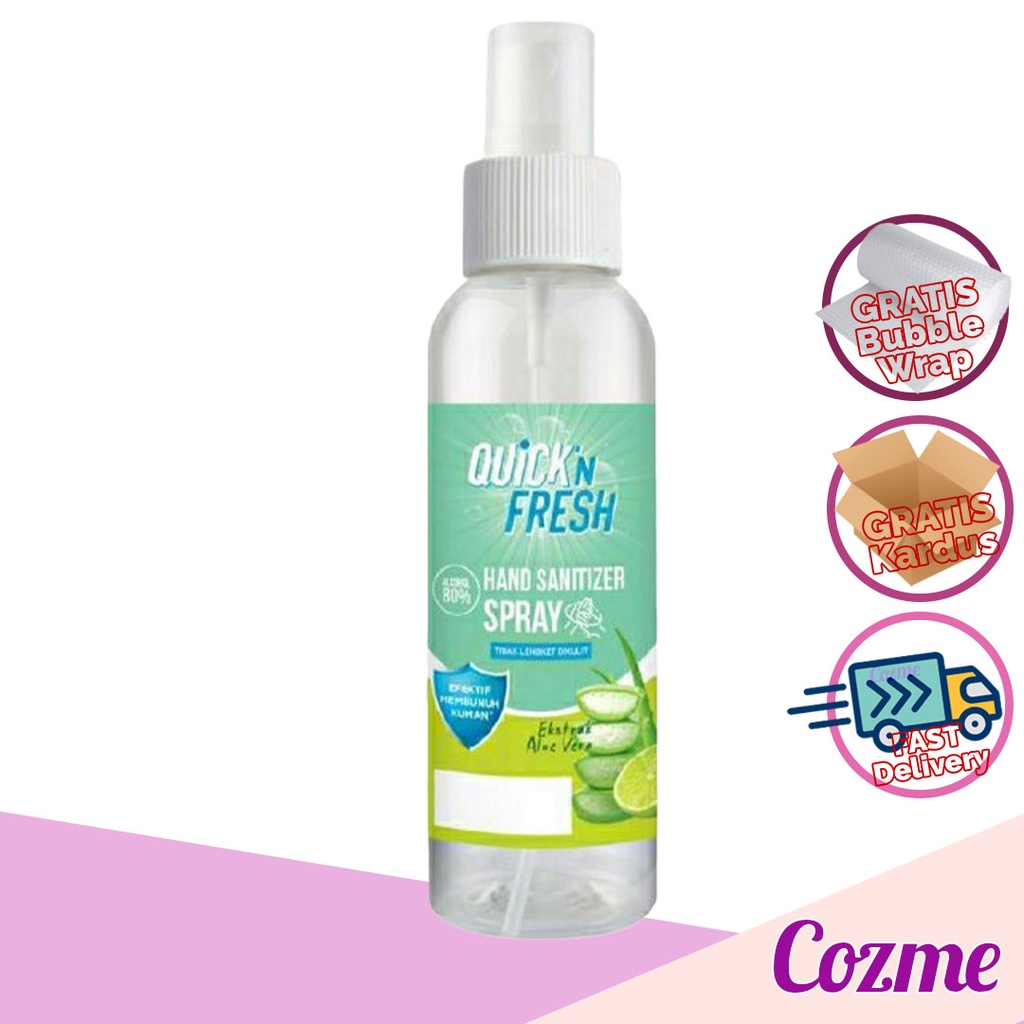 QUICK'N FRESH Hand Sanitizer Spray 100mL