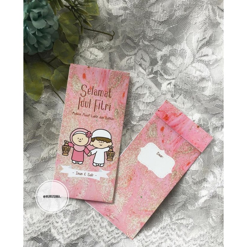 

Amplop lebaran CUSTOM bisa tambah nama