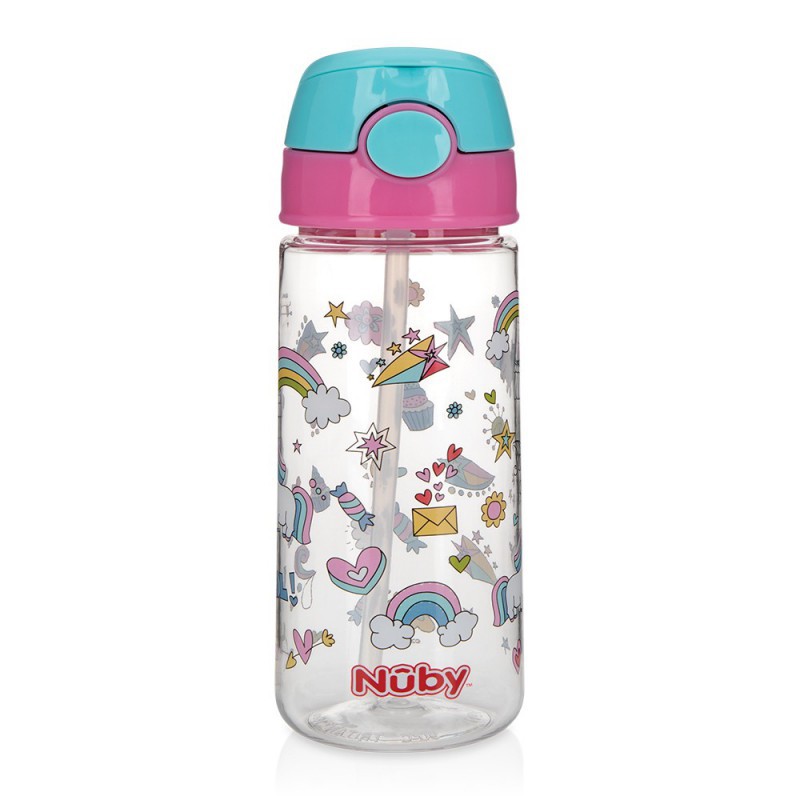 Nuby Tritan Flip It 532ml - Botol Minum Anak Tritan (Tersedia varian karakter)