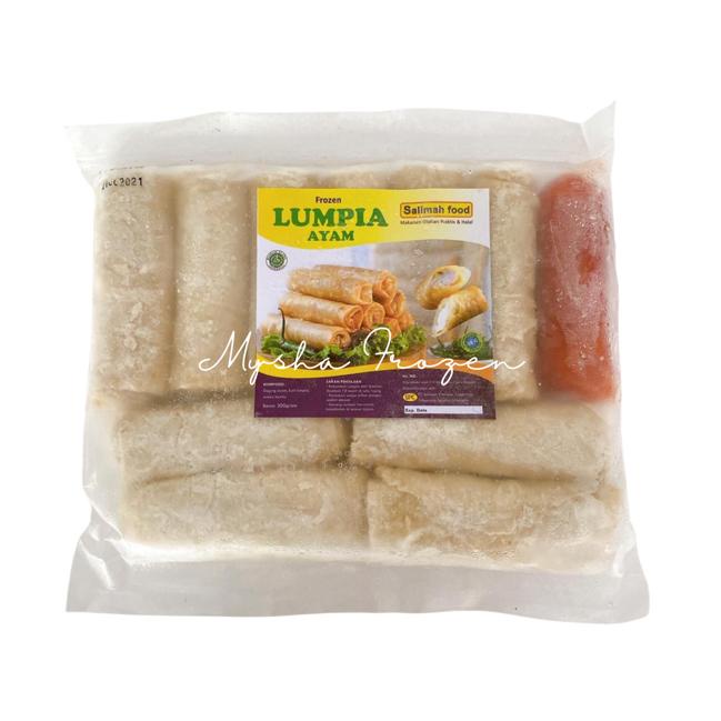 

LUMPIA ayam Frozen food merk Salimah food harga Terjangkau