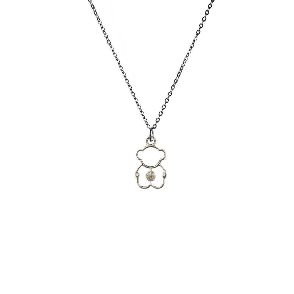 Gaya Korea ins Bear kalung untuk Wanita cahaya mewah pribadi minoritas rasa desain semua yang sesuai