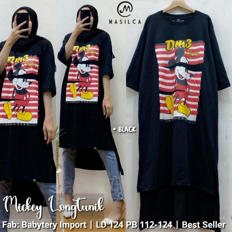 Long Tunik Wanita Terbaru Korean Import Micky Long Tunik By Masilca Terbaru Best Seller