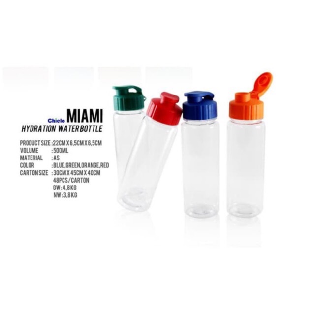 Miami Hydration Water Bottle - Botol Minum Infused