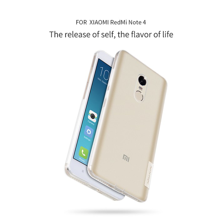 Case Xiaomi Redmi Note 4 Softcase Transparan TPU Original