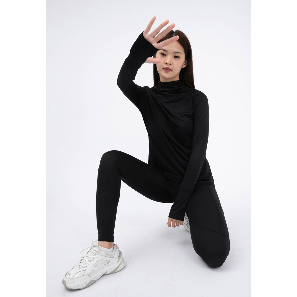 Trijee Baju Olahraga Lengan Panjang Wanita Lari/Casual/Outdoor/ Lyssa  - Black