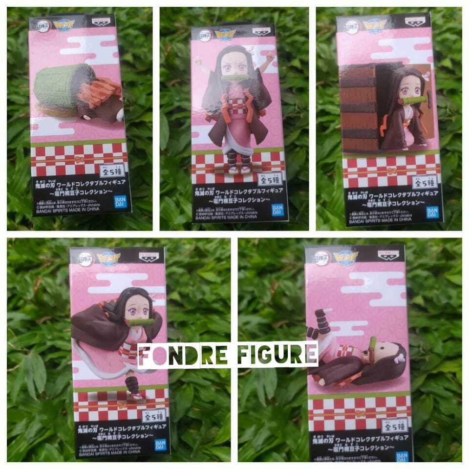 ORIGINAL WCF NEZUKO KAMADO DEMON SLAYER KIMETSU NO YAIBA SET 6 ANIME ACTION FIGURE ORI