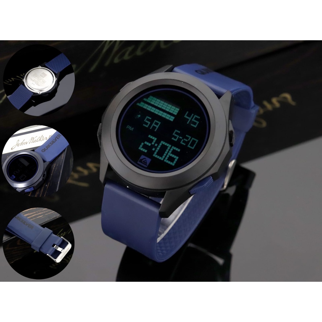 Jam tangan Sporty Quicksilver Digital Rubber Cowok