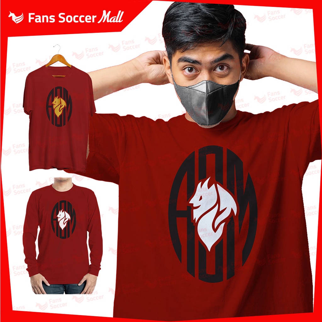 FANS SOCCER T-Shirt AC Milan DIAVOLO ACM RED 100% Cotton / Baju Kaos Milanisti / Kaos AC Milan Lenga