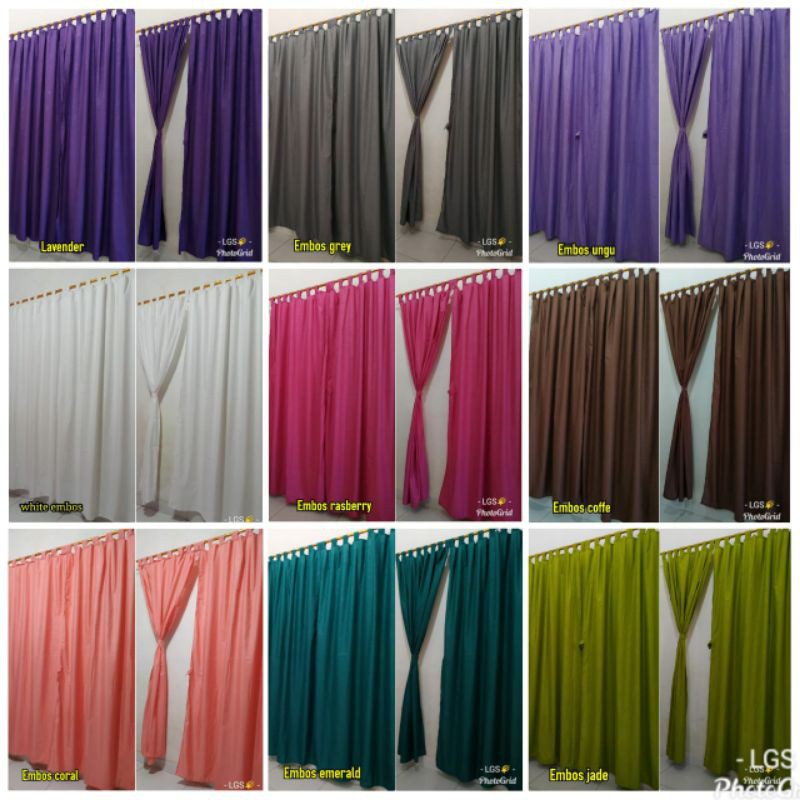 Gordenembos gordencantik hordeng polos murah grosir hordeng polos murah;