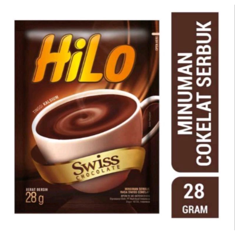 HiLo Susu Coklat Swiss 10 x 28gr