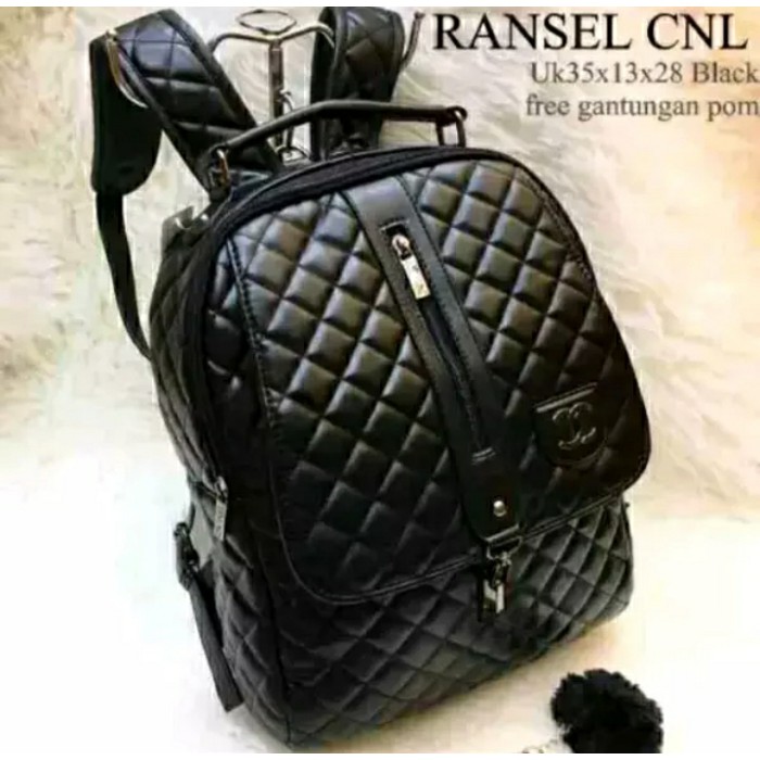 Spesial Tas Wanita Chanel Ransel Tas Branded Murah Import Tas Kuliah Sekolah Tas Punggung Cewek
