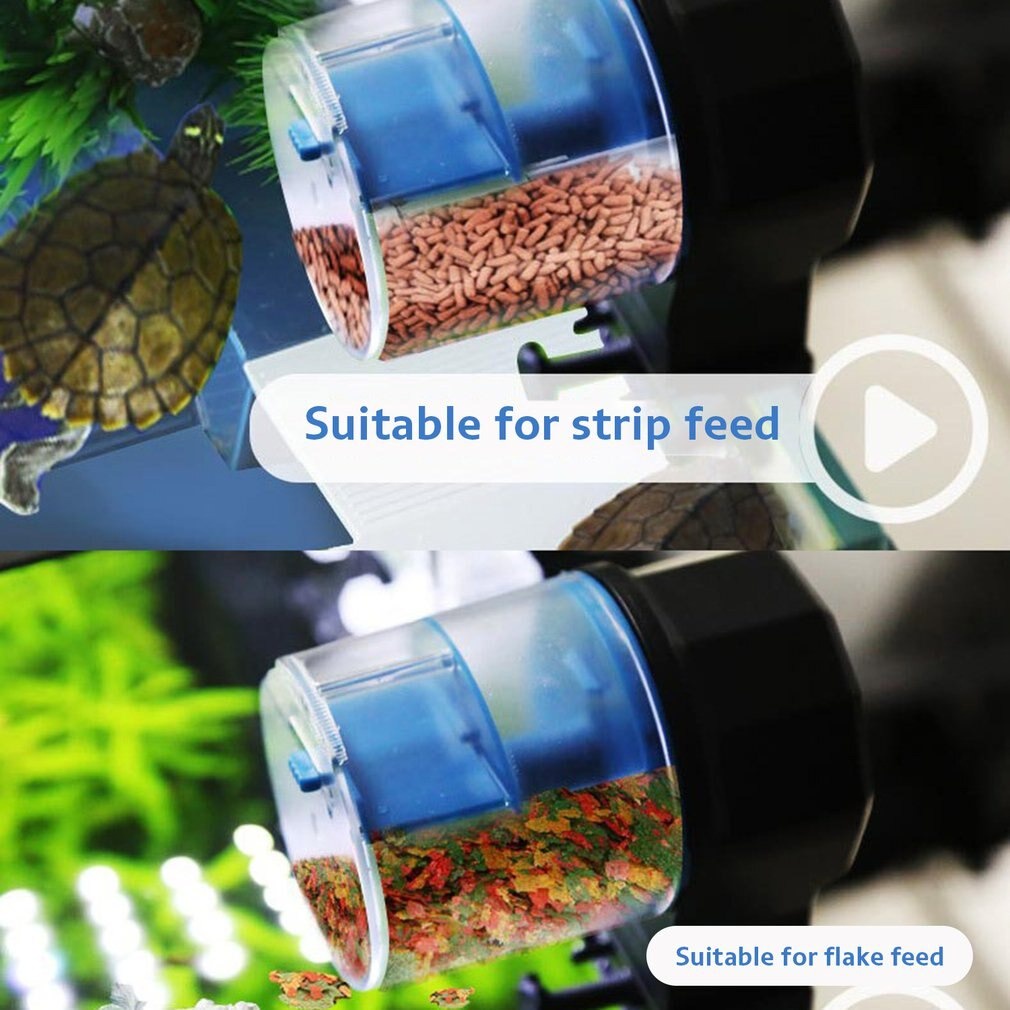 [PROMO} Dispenser Makanan Ikan Otomatis Murah / Fish Feeder / Dispenser Makanan Ikan Otomatis Aquarium Automatic Fish Food Feeding Timer / Tempat makan ikan aquarium otomatis isi 200 ml setting timer agar waktu makan tepat ikan sehat / Dispenser Makanan I