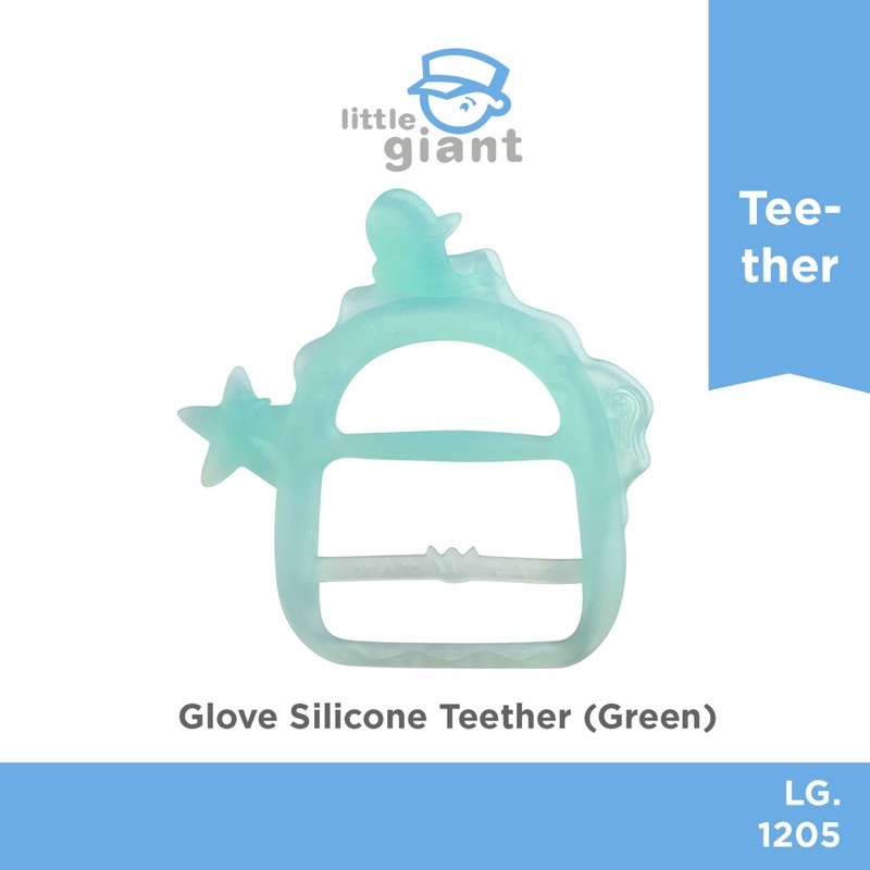 Little Giant LG 1205 Gloves Silicone Teether - Gigitan Bayi