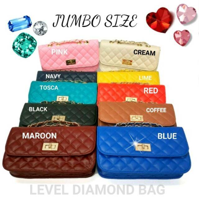 TAS LEVEL WOC CLASIC BIG SIZE #tas fashion import murah grosir