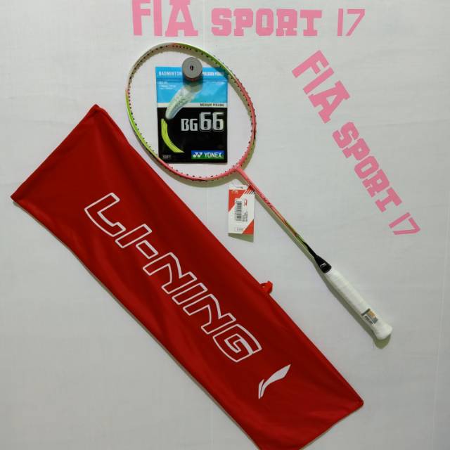 Raket badminton Li-Ning Turbo Chirging N7 II pink