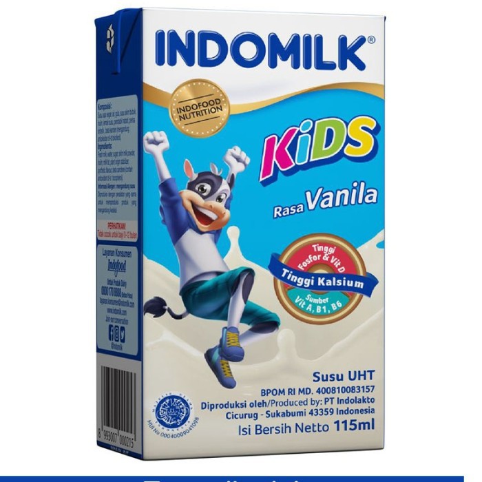 

Indomilk Susu Cair Uht Kids Vanilla 115Ml