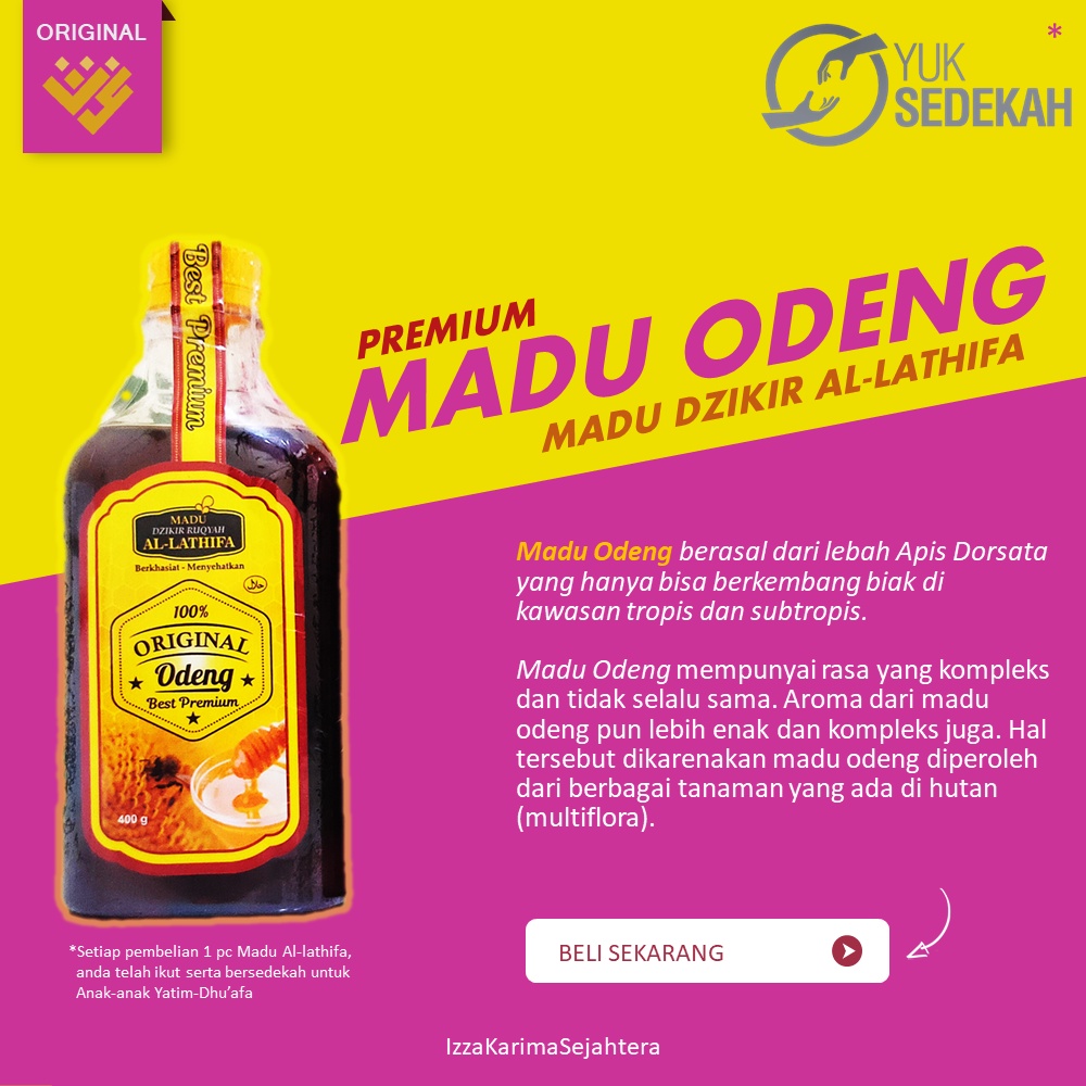 

[ORIGINAL MADU ODENG PREMIUM ] Madu Dzikir Odeng Premium 400 gr