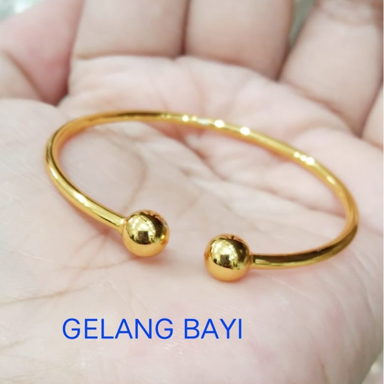 Kenten Acc - Gelang Perhiasan Bayi Warna Emas Xuping / Gelang Bayi B-7