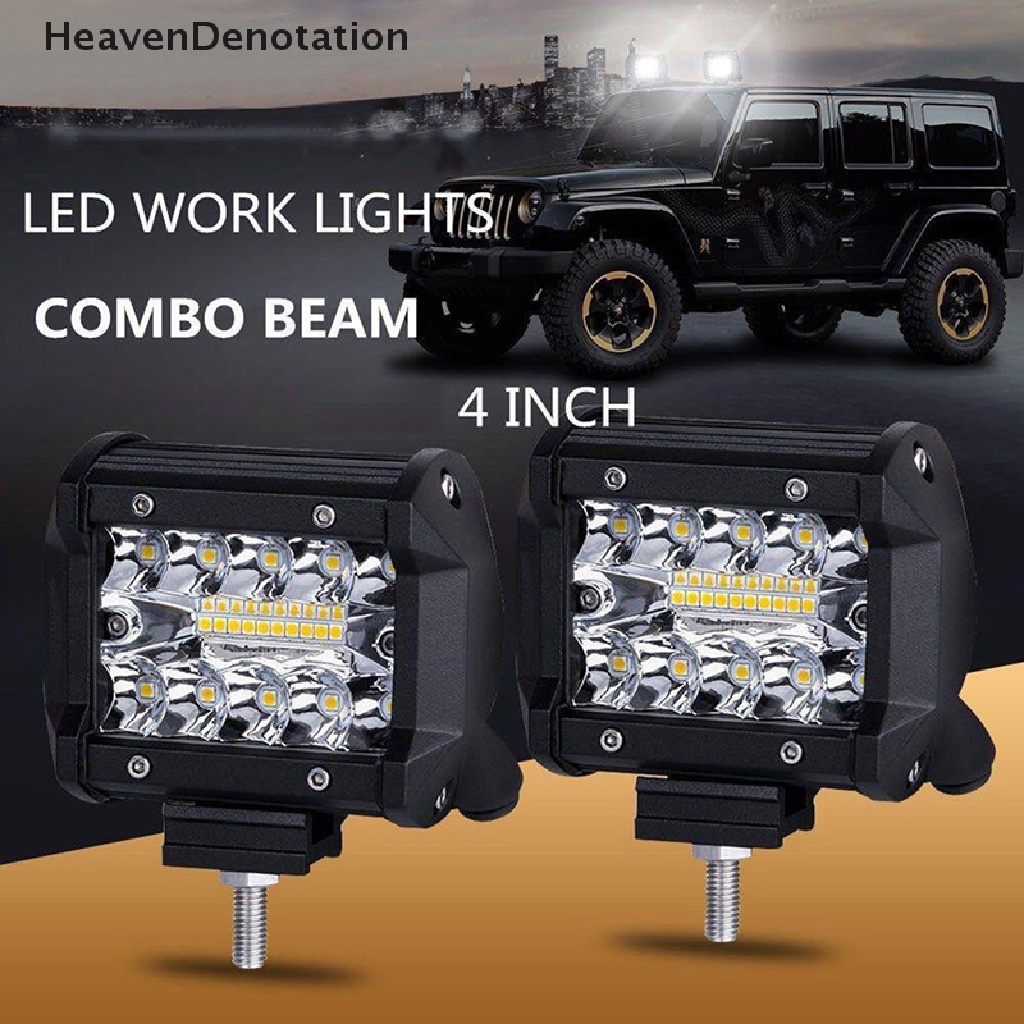 (Heavendenotation) Lampu Sorot 20-led 60w 4 &quot;Untuk Mobil Suv / Perahu Off Road