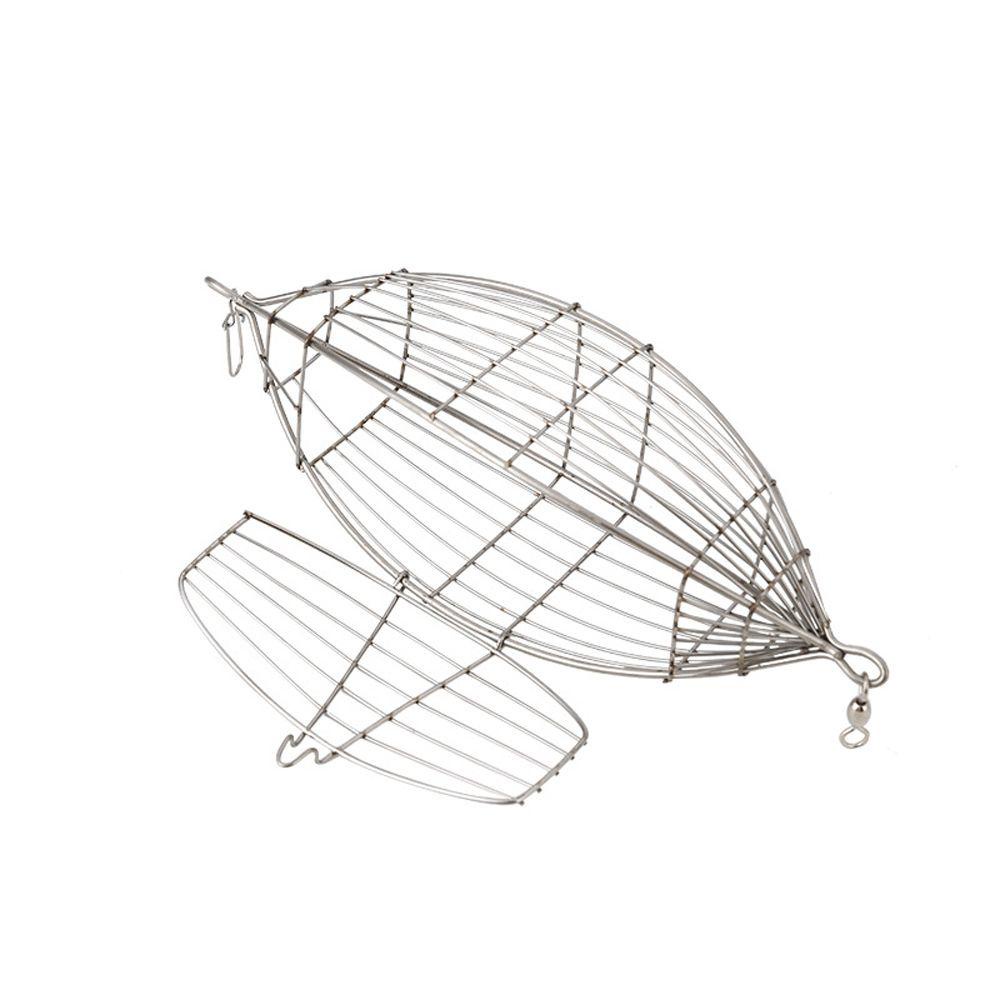 Augustina 1pc Keranjang Umpan Pancing Bahan Stainless Steel