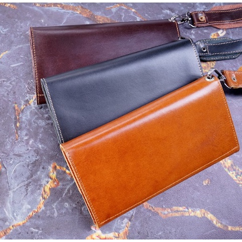 Dompet Kulit Wanita Dompet Panjang Kartu Pria Wanita Kickers DF00 Lipat Kulit Sapi Asli Original Dompet Panjang Pria Genuine Leather