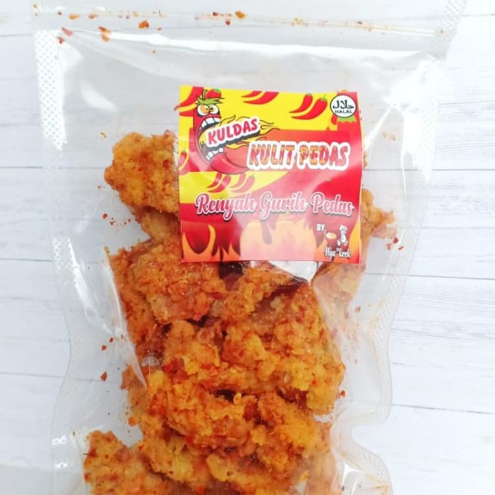 

TERLARIS KULDAS - Keripik Kulit Ayam Pedas crispy