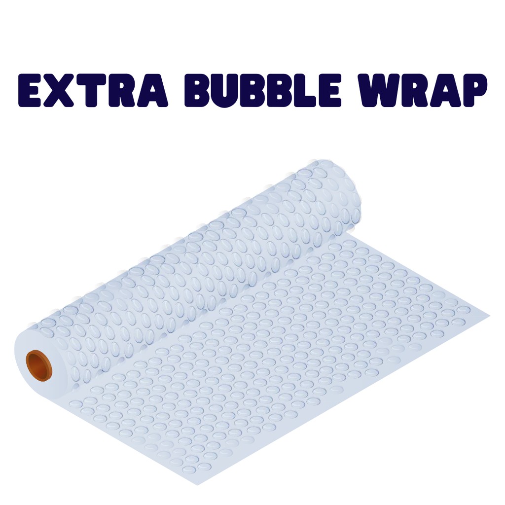 

Extra Bubble Wrap untuk packing