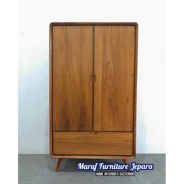 Lemari Pakaian Minimalis 2 Pintu