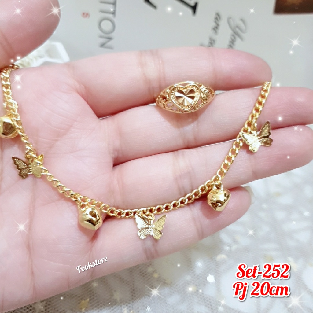 PROMO SET GELANG WANITA XUPING GRATIS CINCIN