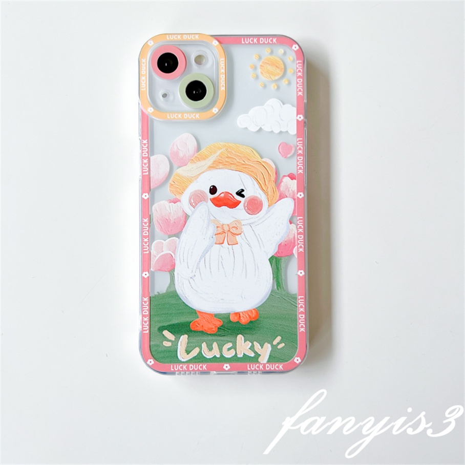 Samsung A14 A34 A54 M14 A04 A04s A13 A52s A03 A23 A33 A53 A73 A03s M23 A52 A02 A12 A22 A72 A32 A51 A71 A50 A50s A30s A30 A20 A21s A31 A11 Soft Case Pelindung Desain Kartun Bebek Untuk