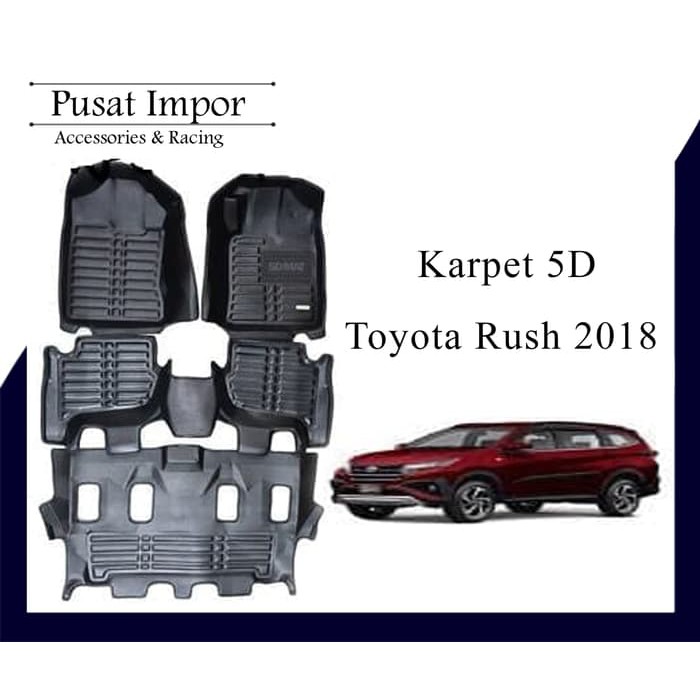 Promo  Karpet 5D Mobil All New Rush 2018 - Karpet Mobil Eksclusif 5D Premium
