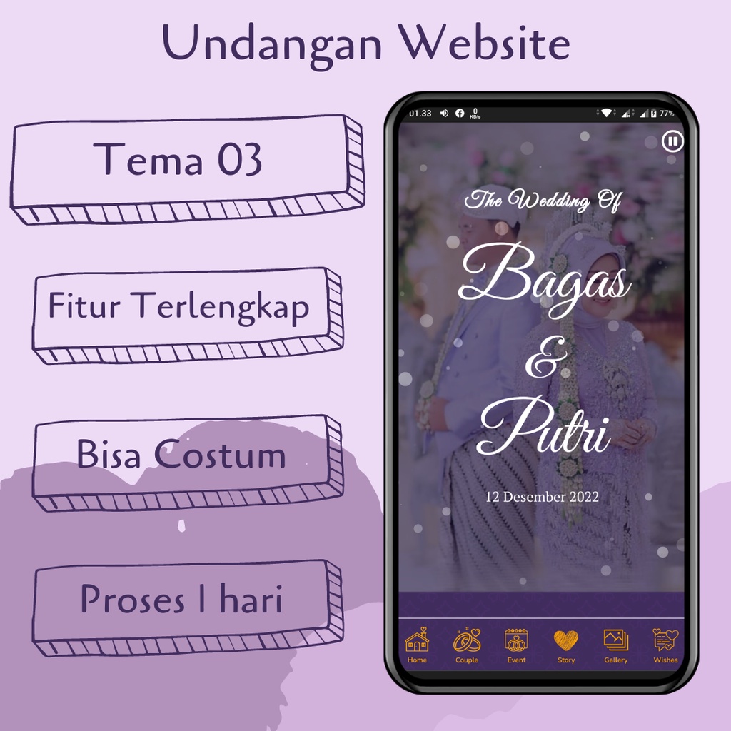 Undangan Digital Website Pernikahan Undangan Digital Web Undangan Pernikahan Online