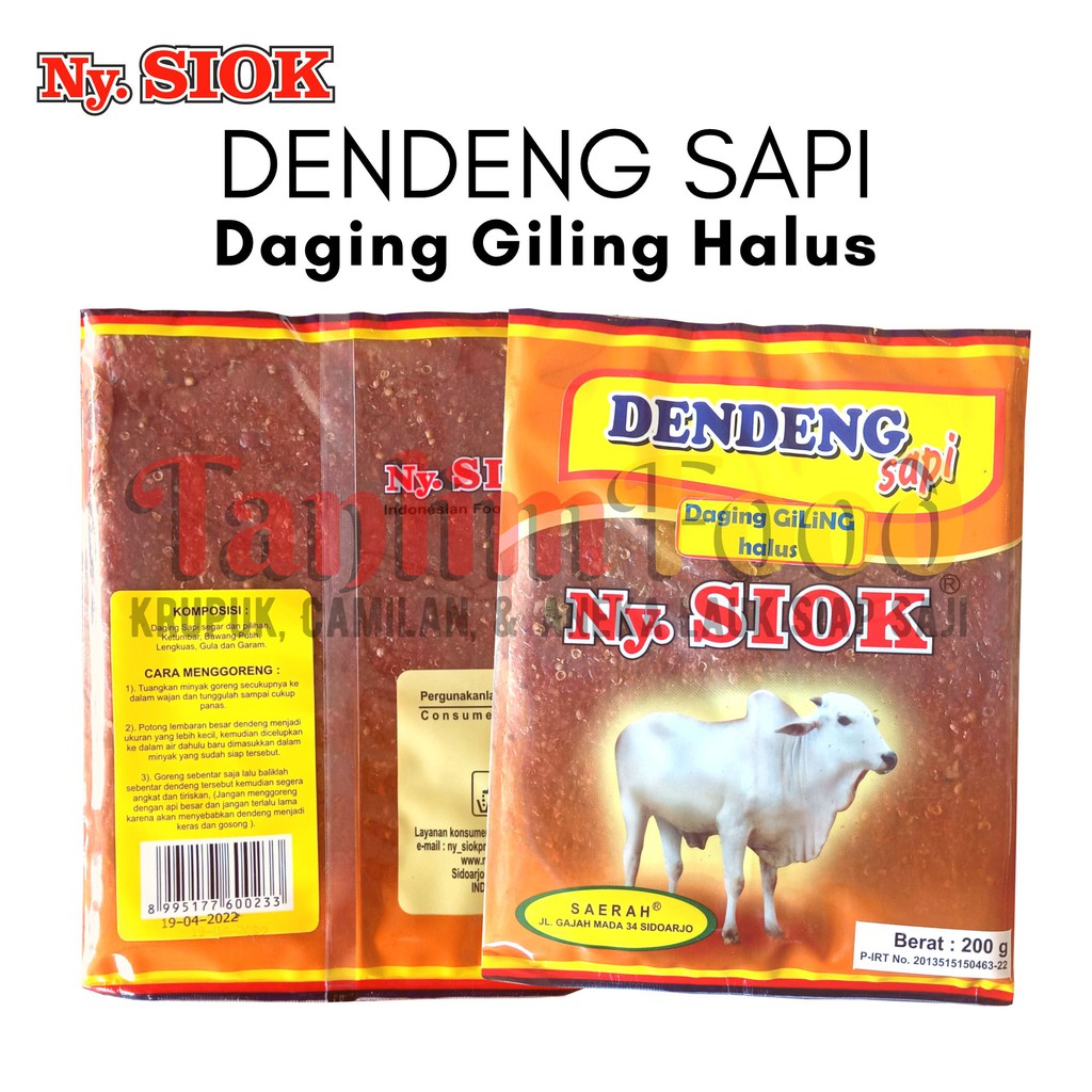 Dendeng Daging Sapi Giling Halus / Original Ny. Siok 200gr