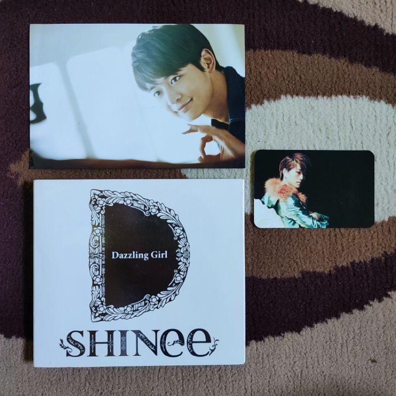 SHINee Japan Album Dazzling Girl Type B Unsealed Onew Photocard Minho Benefit