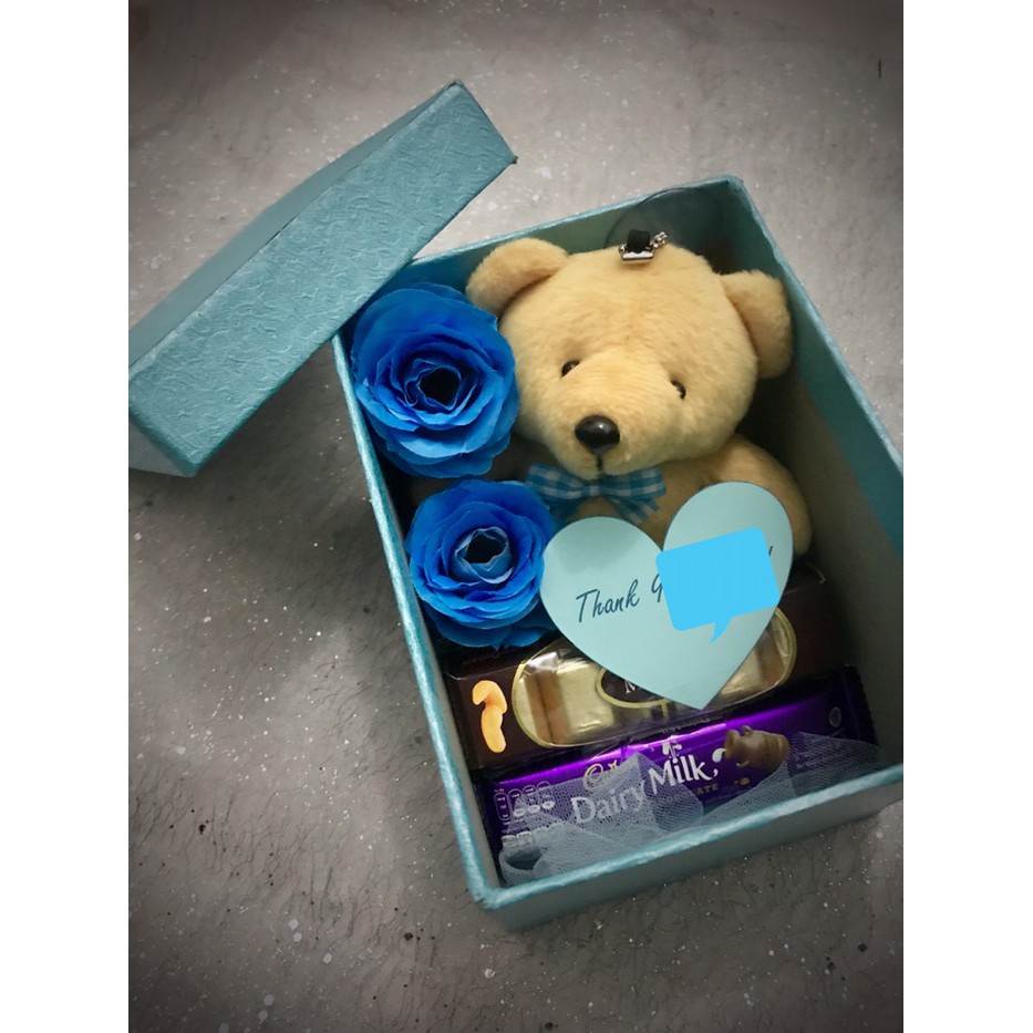 

Suprise box love teddy biru / kado pacar cewek / hadiah ulang tahun