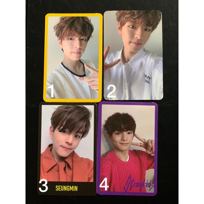PHOTOCARD PC SEUNGMIN JEONGIN IN STRAYKIDS YELLOW WOOD MIROH ERA