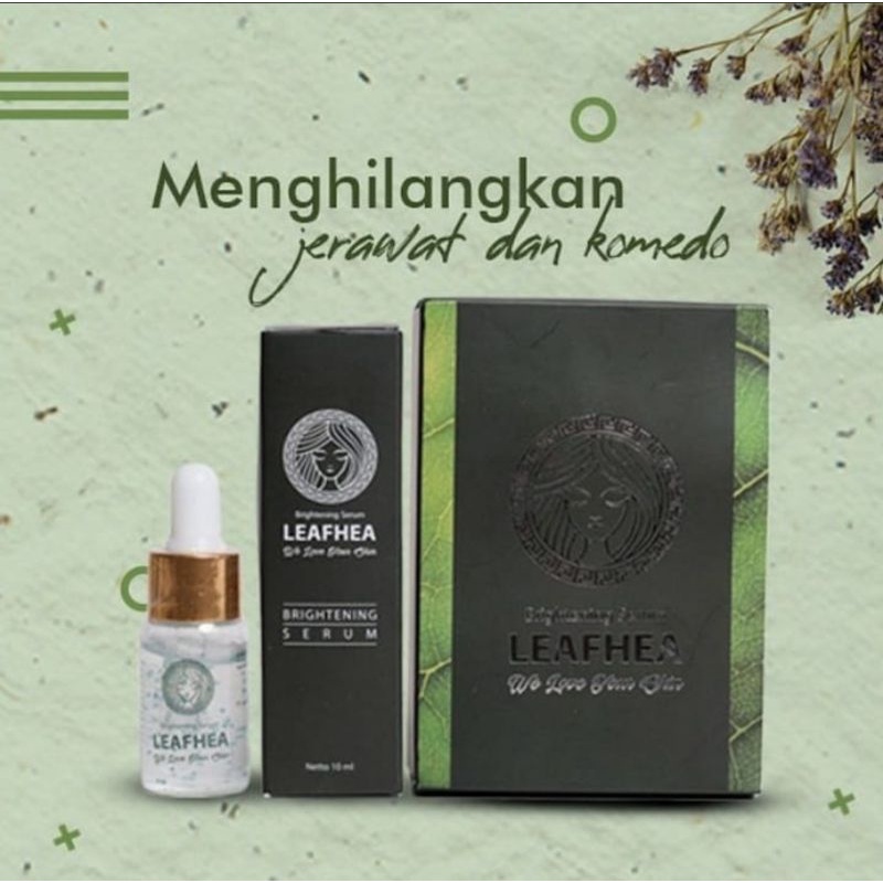 LEAFHEA _ BRIGHTENING SERUM LEAFHEA _ SERUM LEAFHEA BPOM  1 BOTOL @ 10 ml