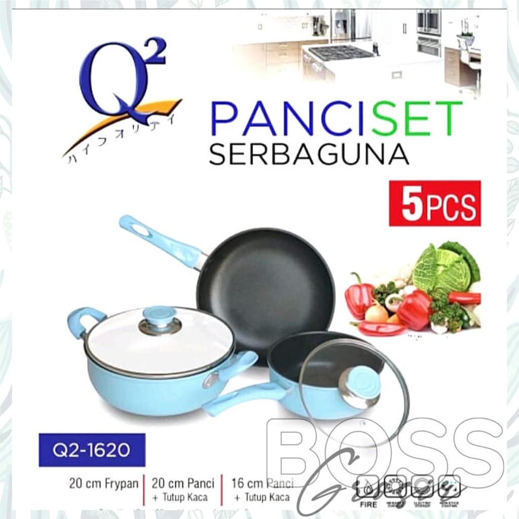 Q2 PANCI SET 5 PCS BIRU