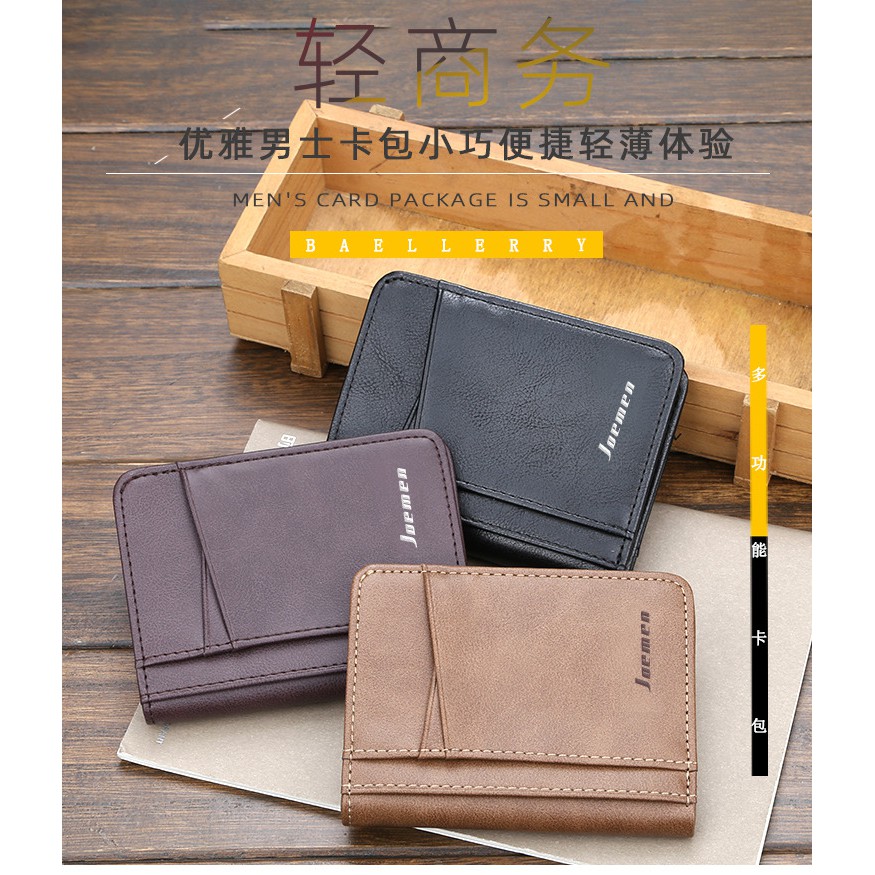 Dompet Lipat Pria Keren Joemen A5 Original Import Kulit Asli Kulit Cowok Murah