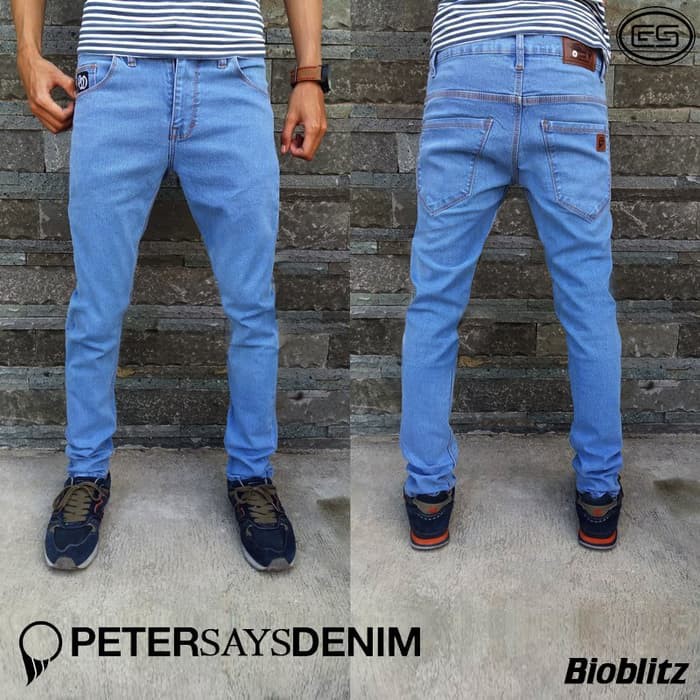 Sz 39 44 Celana Jeans Cowok Standar Jumbo Size Celana Premium  YI697 Psd Bio Blitz | | Jeans | Deni