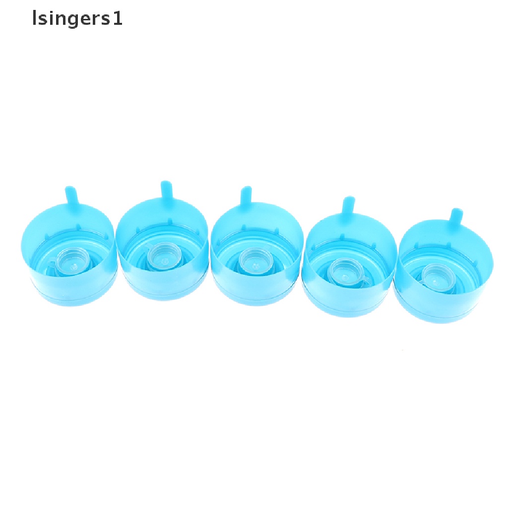 (lsingers1) 5pcs Tutup Botol Air snap on reusable Untuk Galon 55mm 3-5 Galon