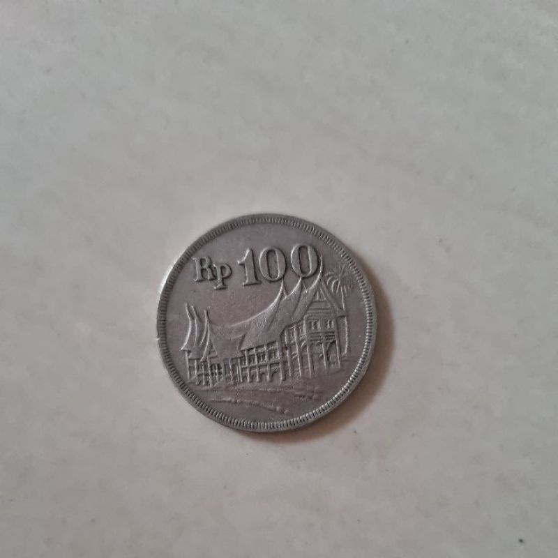 uang koin 100 rupiah th 1973. koin tebal. real pic