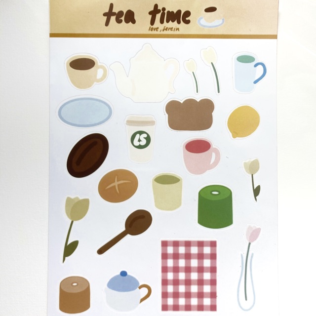 

Tea Time Sticker Sheet