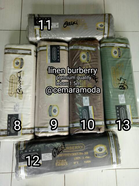 Kain Linen Burberry PER 0.5 meter IMPORT PREMIUM QUALITY / linen burbery / linen burberi / kain blazer blaser jas koko kemeja