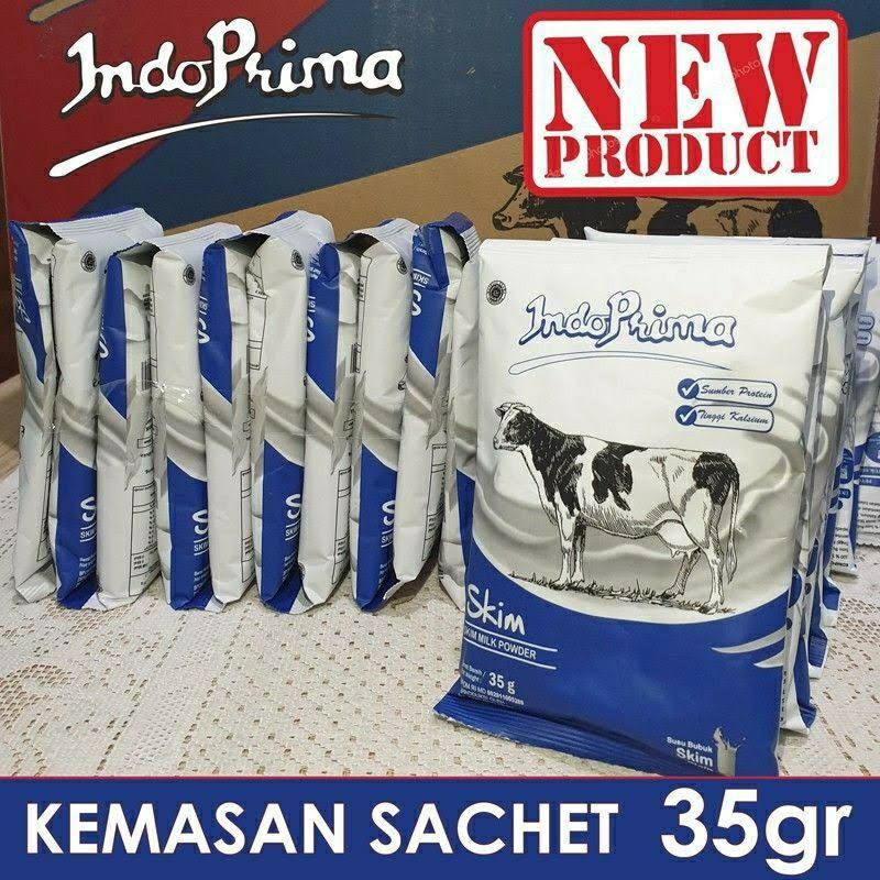 Susu Bubuk Indoprima Skim 35gr renceng isi 10